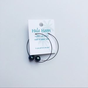 Hawaiian Pearl Hoop Earrings